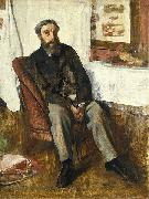 Edgar Degas Portrait d'homme Sweden oil painting artist